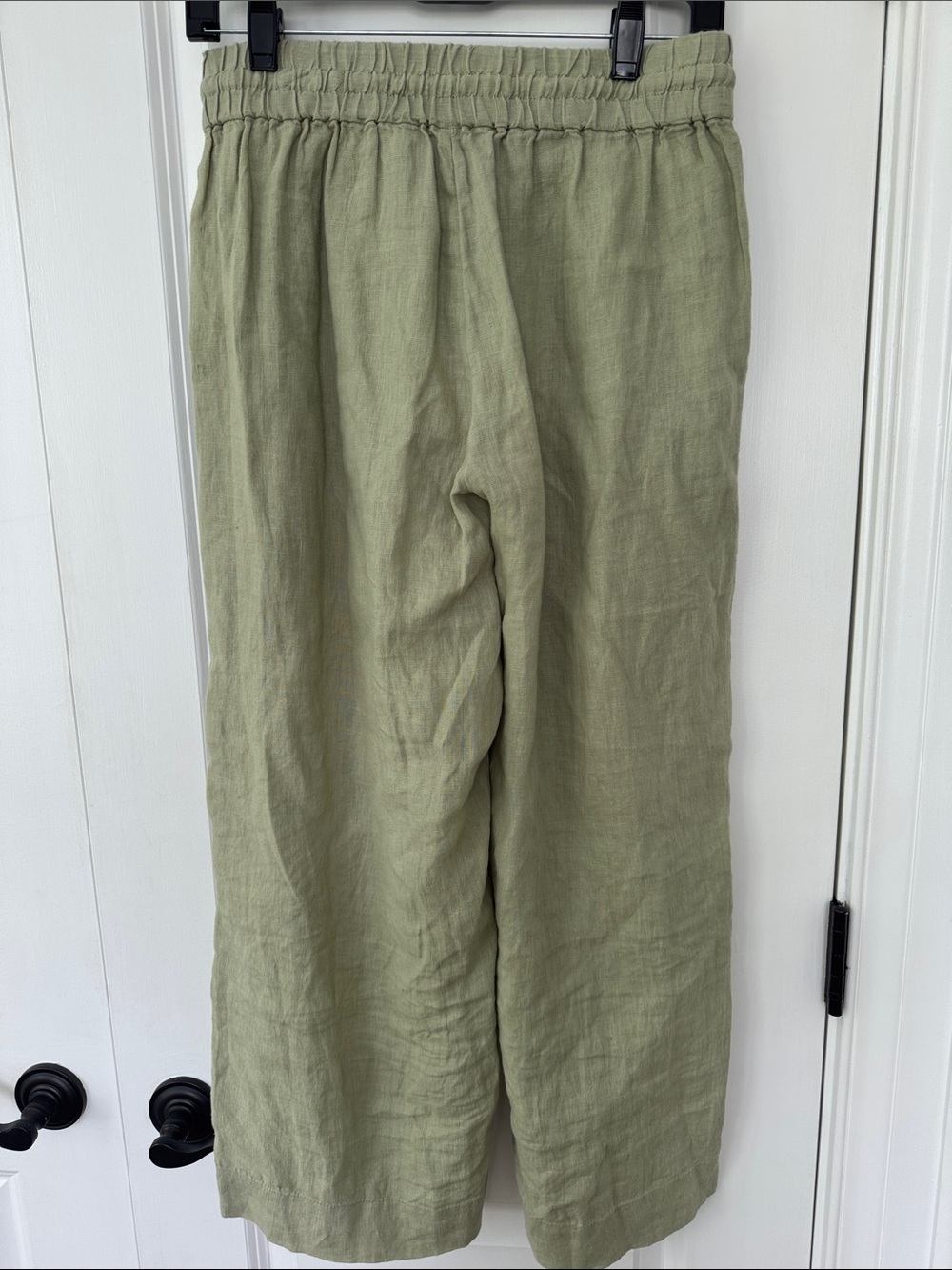J Crew Drawstring Linen Cropped Pants - Picture 2 of 3